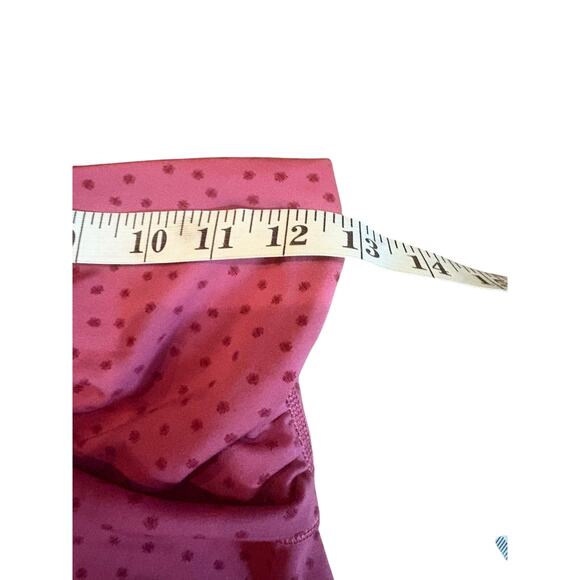 Nike Dri-Fit Women's Leggings Medium Pink Polka Dot Stretch Athletic Yoga Pants - Picture 5 of 8
